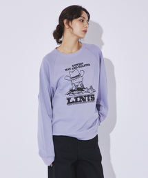 【FRUIT OF THE LOOM/フルーツオブザルーム】FTL×PEANUTSラグラン甘編みスエット