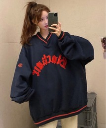 kirakiraShop | 裏起毛 ビッグ シルエット スウェット トップス(スウェット)