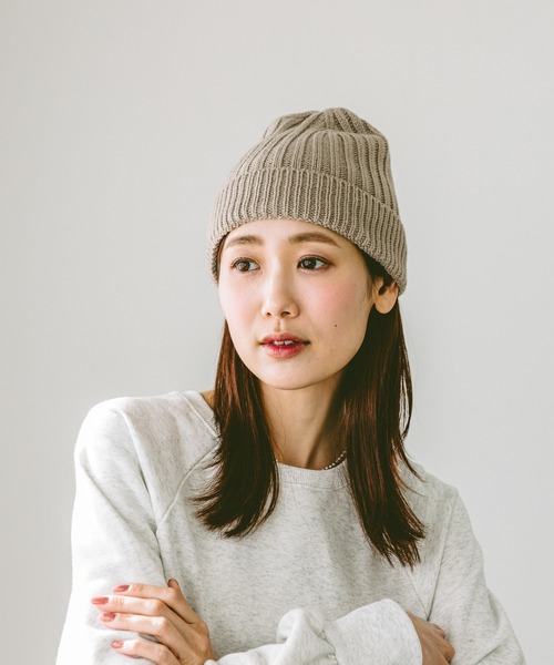 GLOBAL WORK（グローバルワーク）の「抗菌防臭リブワッチ/145977（ニットキャップ/ビーニー・レディース・グレー/アイボリー/ブラック/ライトグリーン/ベージュ/オレンジ・FREE）」の16枚目の写真