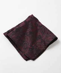 CROWDED CLOSET | シャドーペイズリー柄チーフ（同素材ネクタイあり）(ポケットチーフ)