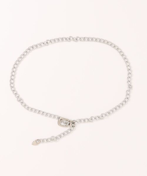 VIBGYOR Women（ヴィブジョー　ウィメン）の「【urge select】チェーンデザイン ナローベルト（ベルト・レディース・ゴールド/シルバー・FREE）」の5枚目の写真