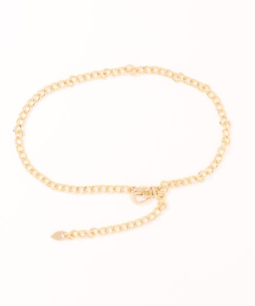 VIBGYOR Women（ヴィブジョー　ウィメン）の「【urge select】チェーンデザイン ナローベルト（ベルト・レディース・ゴールド/シルバー・FREE）」の6枚目の写真