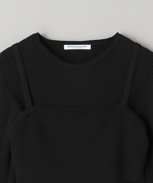 【セール】【WEB限定】ビスチェ＆リブニットプルオーバー -3WAY/ウォッシャブル-（ニット/セーター）｜BEAUTY&YOUTH UNITED ARROWS（ビューティーアンドユースユナイテッドアローズ）