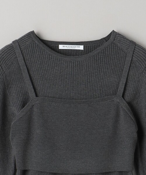 【セール】【WEB限定】ビスチェ＆リブニットプルオーバー -3WAY/ウォッシャブル-（ニット/セーター）｜BEAUTY&YOUTH UNITED ARROWS（ビューティーアンドユースユナイテッドアローズ）