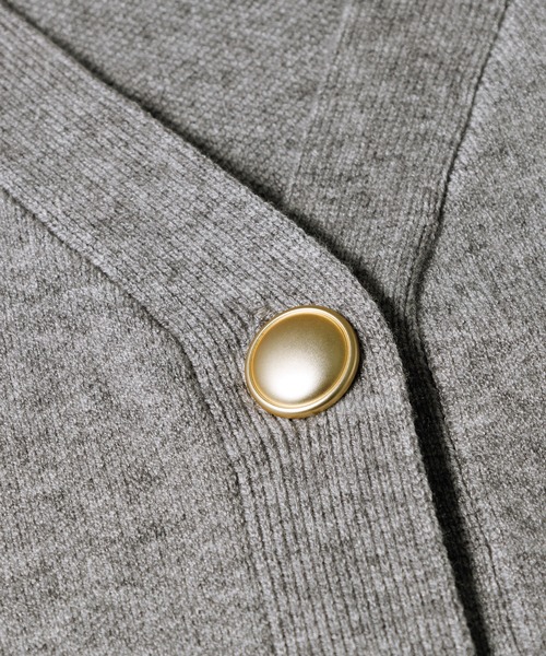 RANAN（ラナン）の「ゴールド調ボタンVネックベスト（ベスト・レディース・ブラウン/グレー/アイボリー/ブラック・M/L/LL）」の11枚目の写真