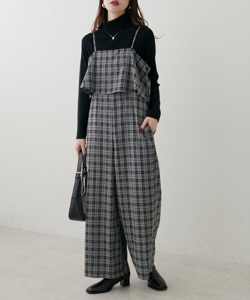 natural couture(ナチュラルクチュール)の「フレアビスチェ風サロペット(その他パンツ・レディース・ベージュ/その他1/その他2/ブラック系その他・FREE)」の21枚目の写真