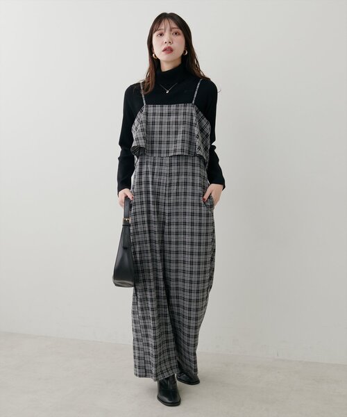 natural couture(ナチュラルクチュール)の「フレアビスチェ風サロペット(その他パンツ・レディース・ベージュ/その他1/その他2/ブラック系その他・FREE)」の22枚目の写真