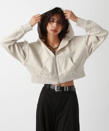 PAGEBOY | グランジZIPショートパーカー(パーカー)