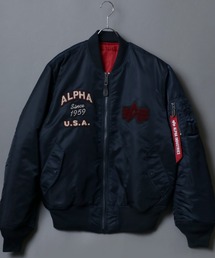 ALPHA（アルファ）の「【大きいサイズ】MA-1 タイトジャケット ”59TH 