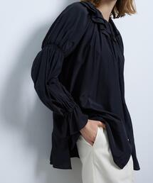 美品 ランバンオンブルー カットワークレース フリル コットン 半袖ブラウス◆黒 2025年最新】LANVIN en Bleu レディース 半袖 シャツ・ブラウス