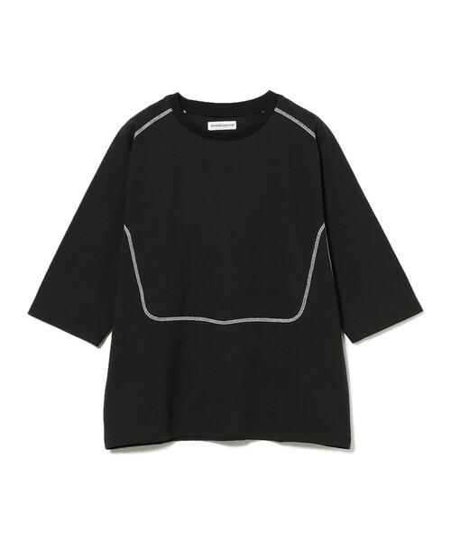 cabaret poval(キャバレーポバール)の「Cabaret Poval / Fabien Half Sleeve Top(Tシャツ/カットソー・メンズ・ブラック・M/L/XL)」の1枚目の写真