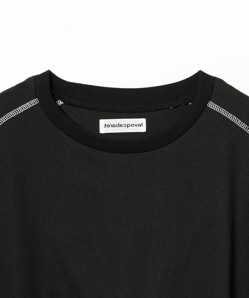 cabaret poval(キャバレーポバール)の「Cabaret Poval / Fabien Half Sleeve Top(Tシャツ/カットソー・メンズ・ブラック・M/L/XL)」の3枚目の写真