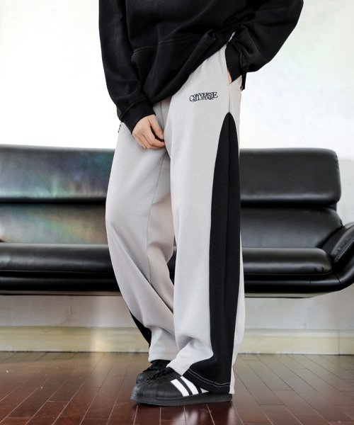 CONVERSE（コンバース）の「【neos】CONVERSE コンバース ルーズシルエット サイド 切替 ロゴ刺繍 ライン スウェット パンツ（スウェットパンツ・メンズ・グレー/ブラック・MEDIUM/LARGE/X-LARGE）」の11枚目の写真