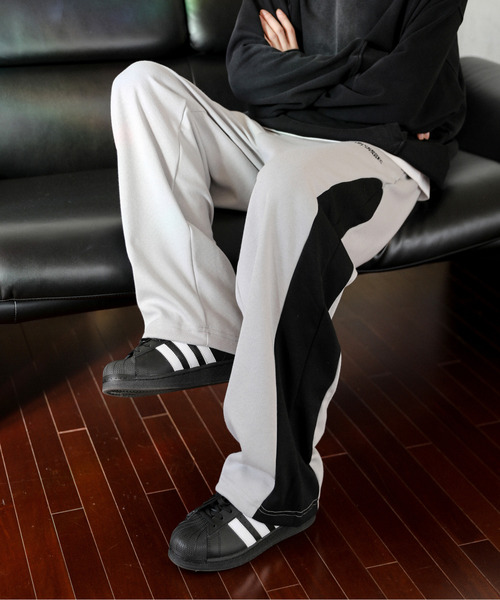 CONVERSE（コンバース）の「【neos】CONVERSE コンバース ルーズシルエット サイド 切替 ロゴ刺繍 ライン スウェット パンツ（スウェットパンツ・メンズ・グレー/ブラック・MEDIUM/LARGE/X-LARGE）」の12枚目の写真