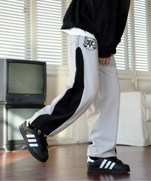 CONVERSE（コンバース）の「【neos】CONVERSE コンバース ルーズシルエット サイド 切替 ロゴ刺繍 ライン スウェット パンツ（スウェットパンツ・メンズ・グレー/ブラック・MEDIUM/LARGE/X-LARGE）」の14枚目の写真