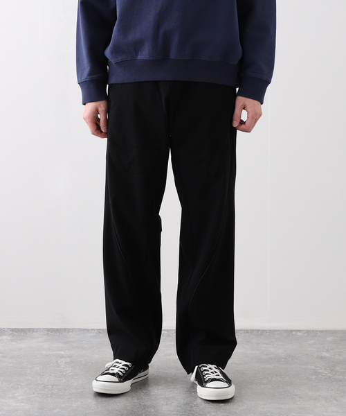 jianye 23aw damage solid pants navy - メルカリ