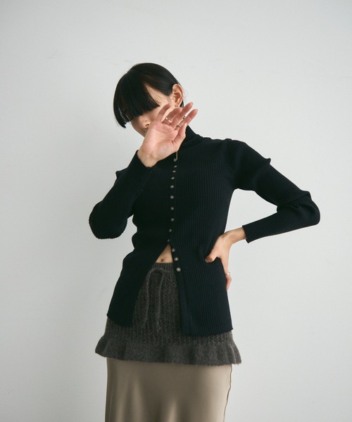 Airly mohair knit mini skirt / 甘編みモヘアニットミニ