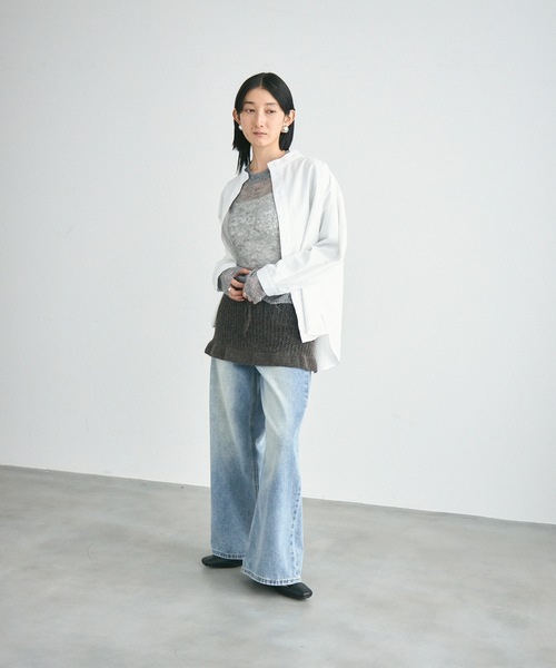 Airly mohair knit mini skirt / 甘編みモヘアニットミニスカート