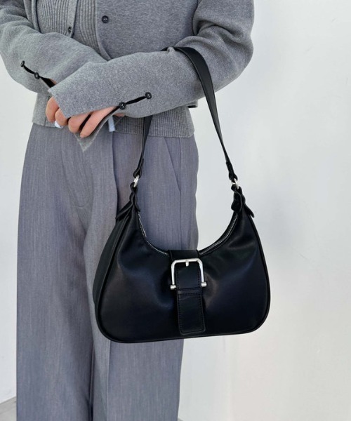 archives（アルシーヴ）の「【25ss】バッグルホーボーバッグ（ショルダーバッグ・レディース・ブラック/キャメル/アイボリー・FREE）」の3枚目の写真