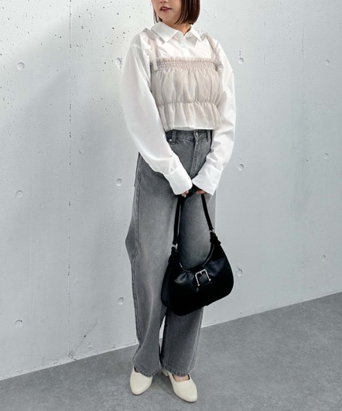 archives（アルシーヴ）の「【25ss】バッグルホーボーバッグ（ショルダーバッグ・レディース・ブラック/キャメル/アイボリー・FREE）」の12枚目の写真