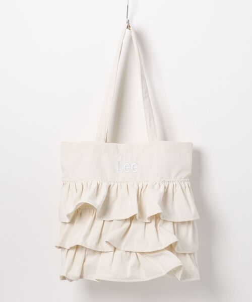 Lee（リー）の「Lee/リー フリル BIGトートバッグ/ロゴ刺繍 ギャザー バレエコア ティアード/デニム キャンバス シルバー（トートバッグ・レディース・シルバー/ブラック/ホワイト/ブルー・FREE）」の22枚目の写真