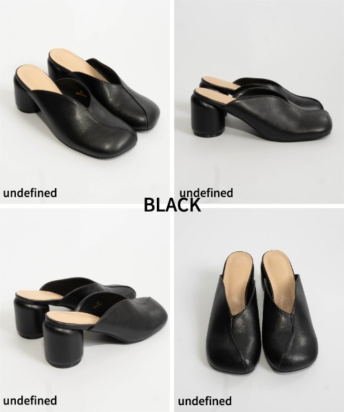 Fabby fabby(ファビィーファビィー)の「ラウンドスクエアサボミュール(サンダル・レディース・シルバー/ブラック・LARGE/MEDIUM)」の8枚目の写真