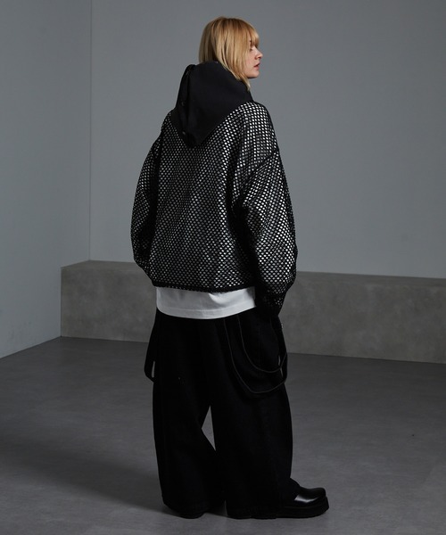 cussil（クシル）の「【cussil/クシル】ショルダーラインメッシュナイロンパーカー（パーカー・メンズ・ブラック・S/M/L）」の15枚目の写真