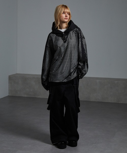 cussil（クシル）の「【cussil/クシル】ショルダーラインメッシュナイロンパーカー（パーカー・メンズ・ブラック・S/M/L）」の16枚目の写真