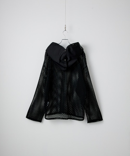 cussil（クシル）の「【cussil/クシル】ショルダーラインメッシュナイロンパーカー（パーカー・メンズ・ブラック・S/M/L）」の19枚目の写真