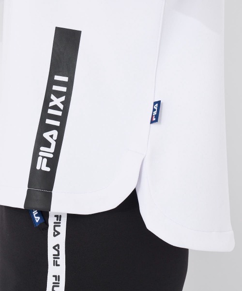 FILA GOLF(フィラゴルフ )の「半袖モックネックシャツ(オーバーサイズシルエット)(シャツ/ブラウス・レディース・ブラック/ホワイト・MEDIUM/LARGE/X-LARGE)」の10枚目の写真