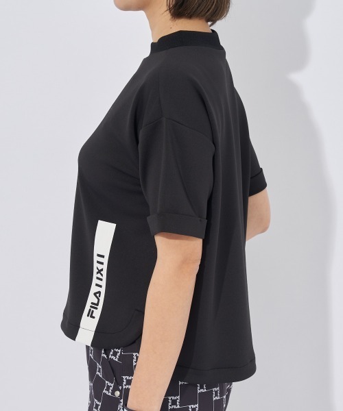 FILA GOLF(フィラゴルフ )の「半袖モックネックシャツ(オーバーサイズシルエット)(シャツ/ブラウス・レディース・ブラック/ホワイト・MEDIUM/LARGE/X-LARGE)」の16枚目の写真