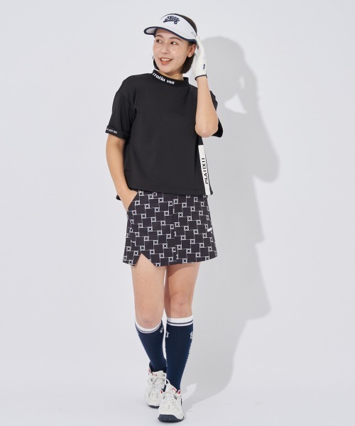 FILA GOLF(フィラゴルフ )の「半袖モックネックシャツ(オーバーサイズシルエット)(シャツ/ブラウス・レディース・ブラック/ホワイト・MEDIUM/LARGE/X-LARGE)」の13枚目の写真