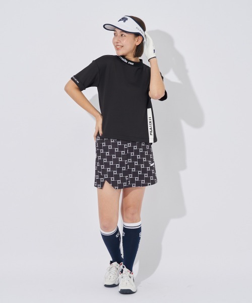 FILA GOLF(フィラゴルフ )の「半袖モックネックシャツ(オーバーサイズシルエット)(シャツ/ブラウス・レディース・ブラック/ホワイト・MEDIUM/LARGE/X-LARGE)」の14枚目の写真