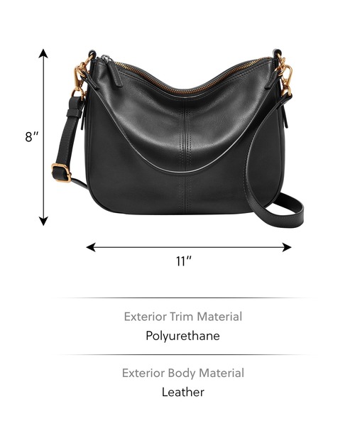 FOSSIL（フォッシル）の「フォッシル 斜めがけバッグ レディース レザー ブラック スマホ収納可 ZB7716001（ハンドバッグ・レディース・ブラック・FREE）」の5枚目の写真