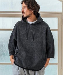 mpa3716- Aging Fabric 3-4 Sleeve Pullover パーカー