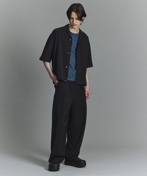 PUBLIC TOKYO(パブリックトウキョウ)の「TRIXIONウーリーバレルスラックス(スラックス・メンズ・ベージュ/ブラック・1/3/2)」の13枚目の写真