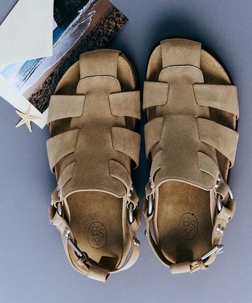 ASH(アッシュ)の「ASH/アッシュ【TRENDY】スタッズグルカサンダル フラット 3cmヒール(サンダル・レディース・ブラック/ブラウン・38/36/37/39/35)」の2枚目の写真