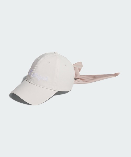 adidas（アディダス）の「撥水 リボンキャップ【adidas Golf/アディダスゴルフ】（キャップ・レディース・ブラック/ホワイト/ベージュ系その他/クリーム・MEDIUM）」の3枚目の写真