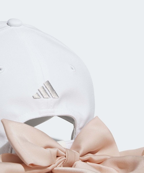 adidas（アディダス）の「撥水 リボンキャップ【adidas Golf/アディダスゴルフ】（キャップ・レディース・ブラック/ホワイト/ベージュ系その他/クリーム・MEDIUM）」の7枚目の写真