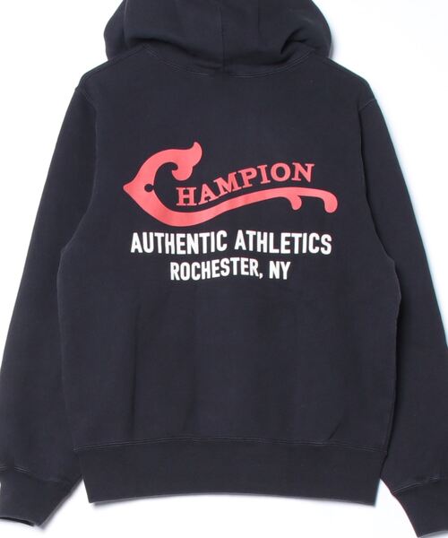 Champion(チャンピオン)の「【Champion/チャンピオン】直営限定コレクション メンズ フーデッドスウェットシャツ(パーカー・メンズ・ブラック/ダークネイビー/ベージュ・SMALL/MEDIUM/LARGE/X-LARGE)」の17枚目の写真