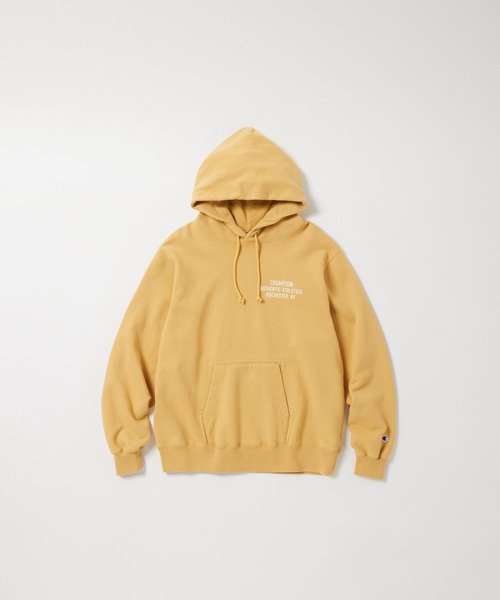 Champion(チャンピオン)の「【Champion/チャンピオン】直営限定コレクション メンズ フーデッドスウェットシャツ(パーカー・メンズ・ブラック/ダークネイビー/ベージュ・SMALL/MEDIUM/LARGE/X-LARGE)」の1枚目の写真