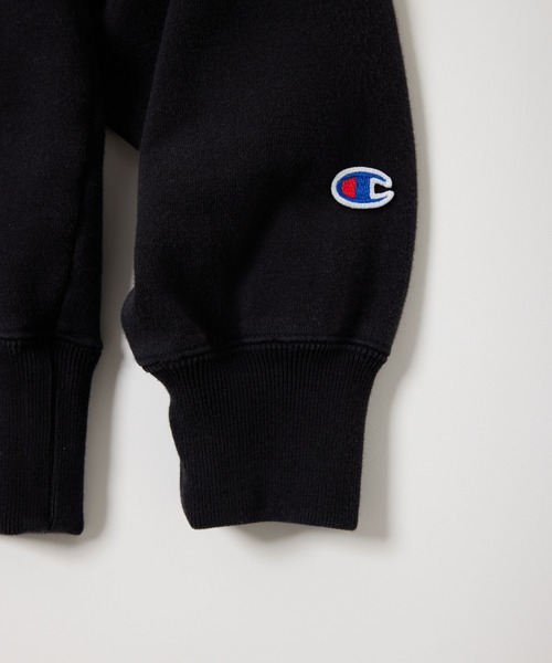Champion(チャンピオン)の「【Champion/チャンピオン】直営限定コレクション メンズ フーデッドスウェットシャツ(パーカー・メンズ・ブラック/ダークネイビー/ベージュ・SMALL/MEDIUM/LARGE/X-LARGE)」の4枚目の写真