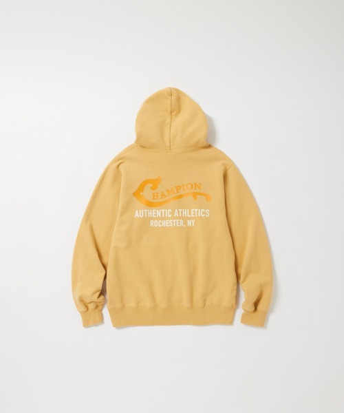 Champion(チャンピオン)の「【Champion/チャンピオン】直営限定コレクション メンズ フーデッドスウェットシャツ(パーカー・メンズ・ブラック/ダークネイビー/ベージュ・SMALL/MEDIUM/LARGE/X-LARGE)」の11枚目の写真