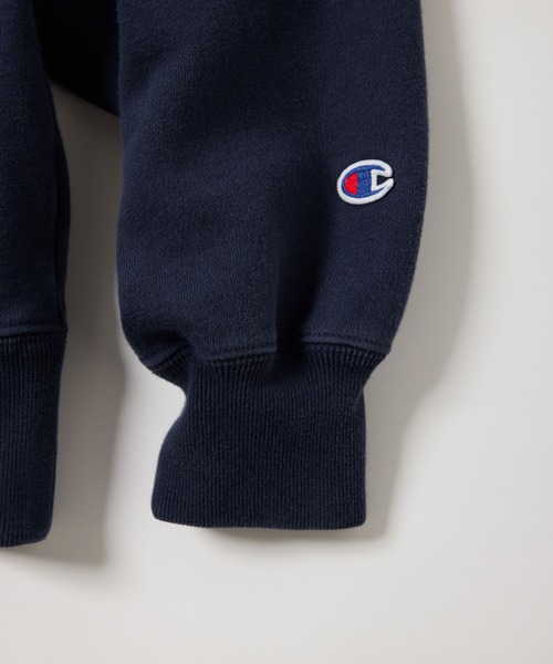 Champion(チャンピオン)の「【Champion/チャンピオン】直営限定コレクション メンズ フーデッドスウェットシャツ(パーカー・メンズ・ブラック/ダークネイビー/ベージュ・SMALL/MEDIUM/LARGE/X-LARGE)」の12枚目の写真