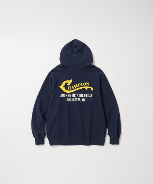 Champion(チャンピオン)の「【Champion/チャンピオン】直営限定コレクション メンズ フーデッドスウェットシャツ(パーカー・メンズ・ブラック/ダークネイビー/ベージュ・SMALL/MEDIUM/LARGE/X-LARGE)」の15枚目の写真