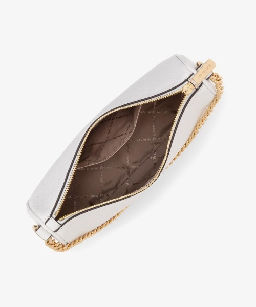 MICHAEL KORS ホワイト　ボディバッグ　レザー　本革 セール】CARMELA ペブルレザー コンバーチブル クロスボディ