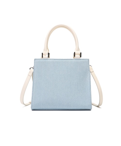 MERCURYDUO（マーキュリーデュオ）の「【MERCURYDUO/マーキュリーデュオ 】 デニムコンビ　フラップハンドバッグ（ハンドバッグ・レディース・ネイビー/サックスブルー・FREE）」の6枚目の写真