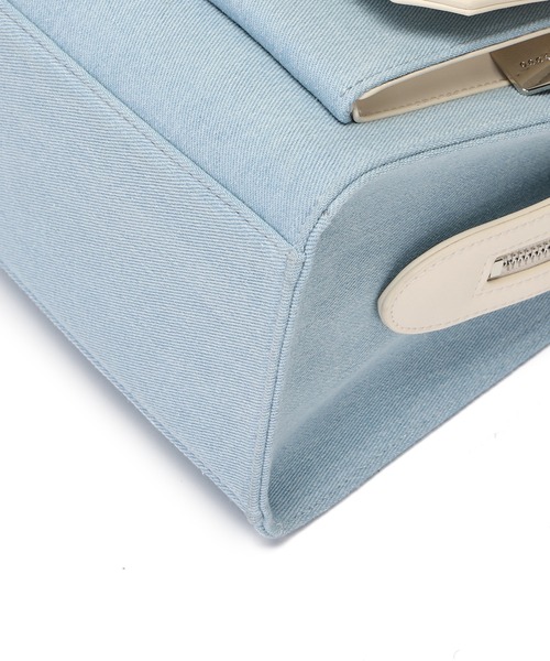 MERCURYDUO（マーキュリーデュオ）の「【MERCURYDUO/マーキュリーデュオ 】 デニムコンビ　フラップハンドバッグ（ハンドバッグ・レディース・ネイビー/サックスブルー・FREE）」の16枚目の写真