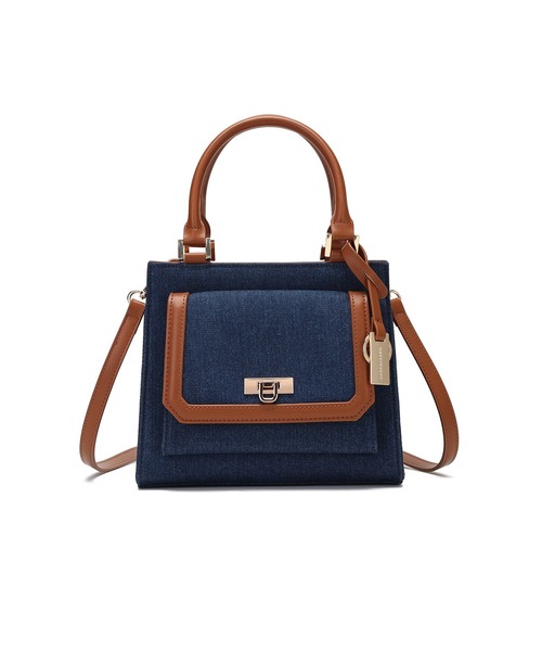 MERCURYDUO（マーキュリーデュオ）の「【MERCURYDUO/マーキュリーデュオ 】 デニムコンビ　フラップハンドバッグ（ハンドバッグ・レディース・ネイビー/サックスブルー・FREE）」の21枚目の写真