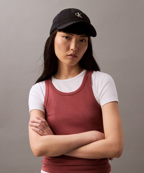 Calvin Klein(カルバン・クライン)の「エンブロイダリー モノグラム ベースボールキャップ(キャップ・メンズ・グレー系その他/ブルー/グリーン系その他/ブラック/ベージュ/ブラック系その他・FREE)」の14枚目の写真